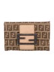 Fendi Zucca FF Wallet Zucca FF Logo Compact Wallet