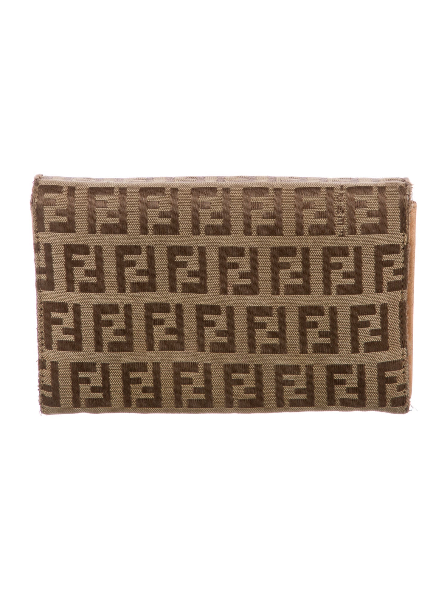 Fendi Zucca FF Wallet Zucca FF Logo Compact Wallet