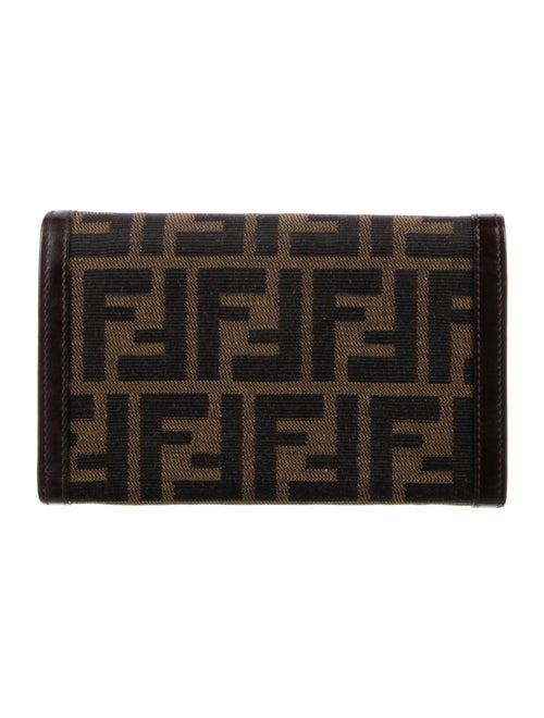 Fendi 2000 Zucca FF Logo Compact Wallet