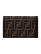 Fendi 2000 Zucca FF Logo Compact Wallet