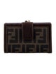 Fendi 2008 Zucca FF Logo Compact Wallet