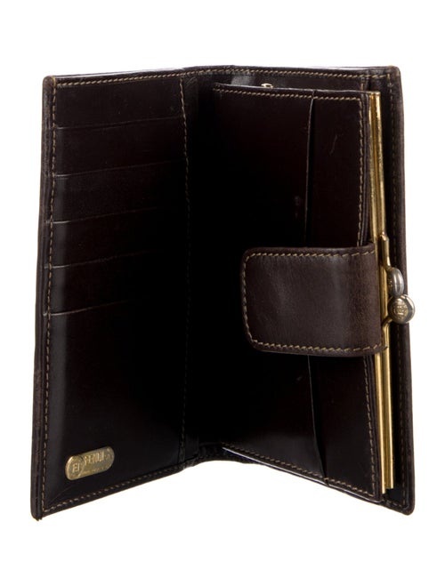 Fendi 2008 Zucca FF Logo Compact Wallet