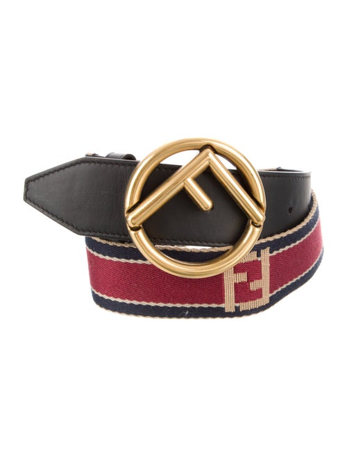 Fendi Zucca FF Logo Canvas Belt