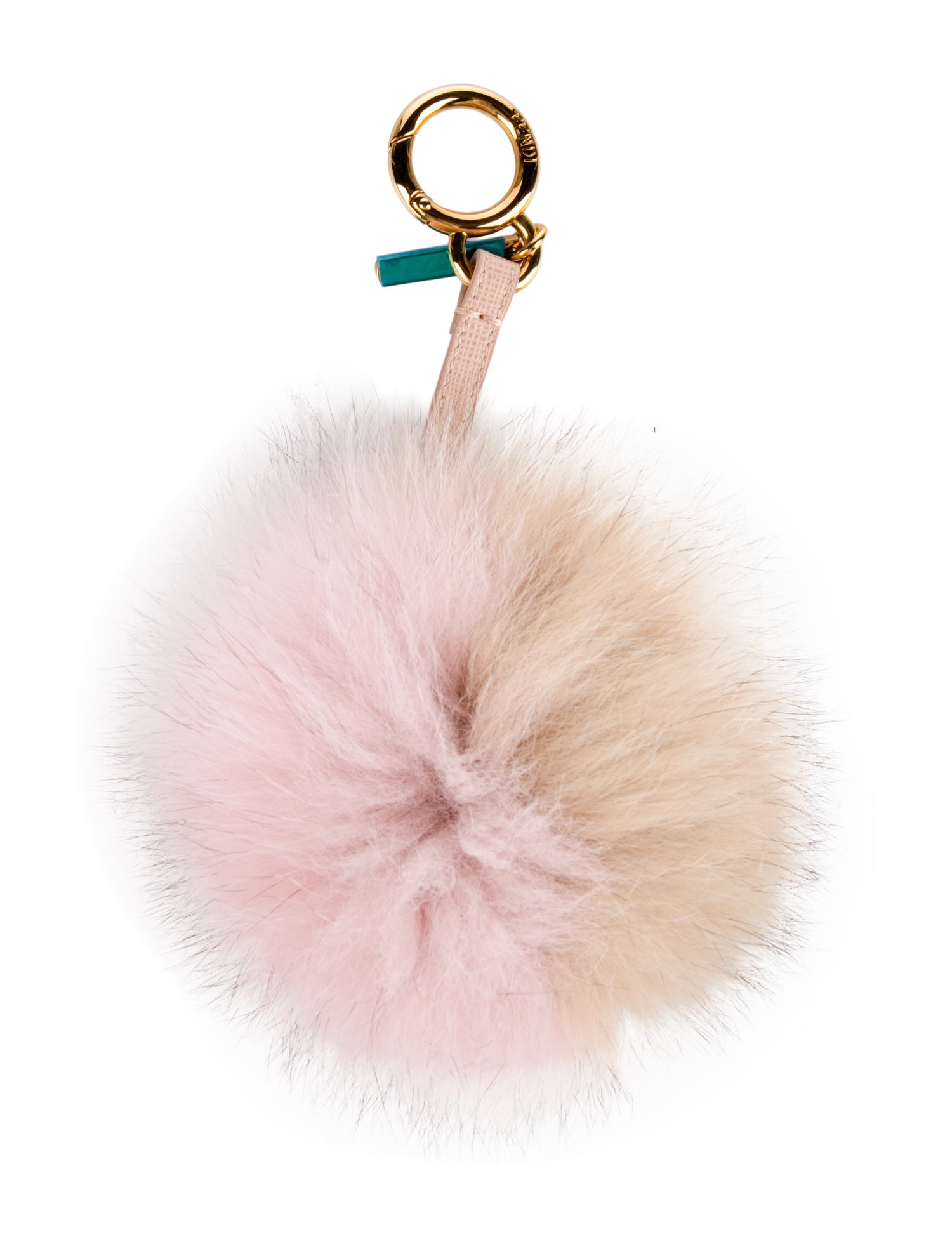 Fendi Gold Tone Keychain