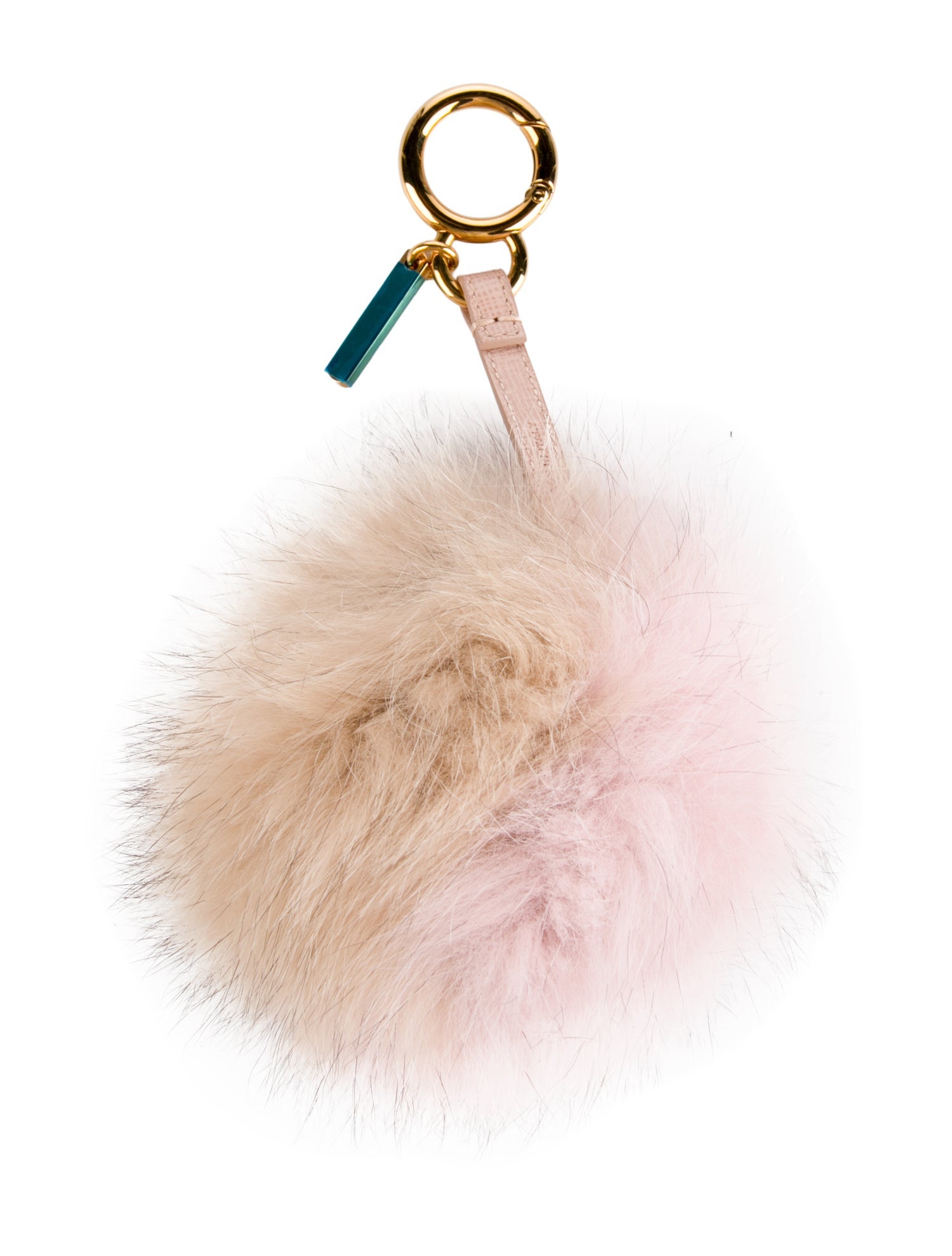 Fendi Gold Tone Keychain