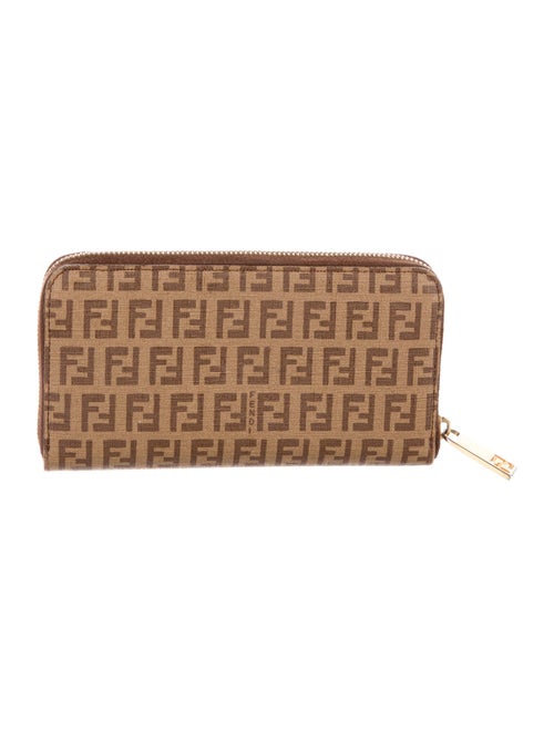 Fendi Zucchino FF Logo Printed Continental Wallet