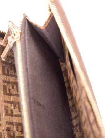 Fendi Zucchino FF Logo Printed Continental Wallet