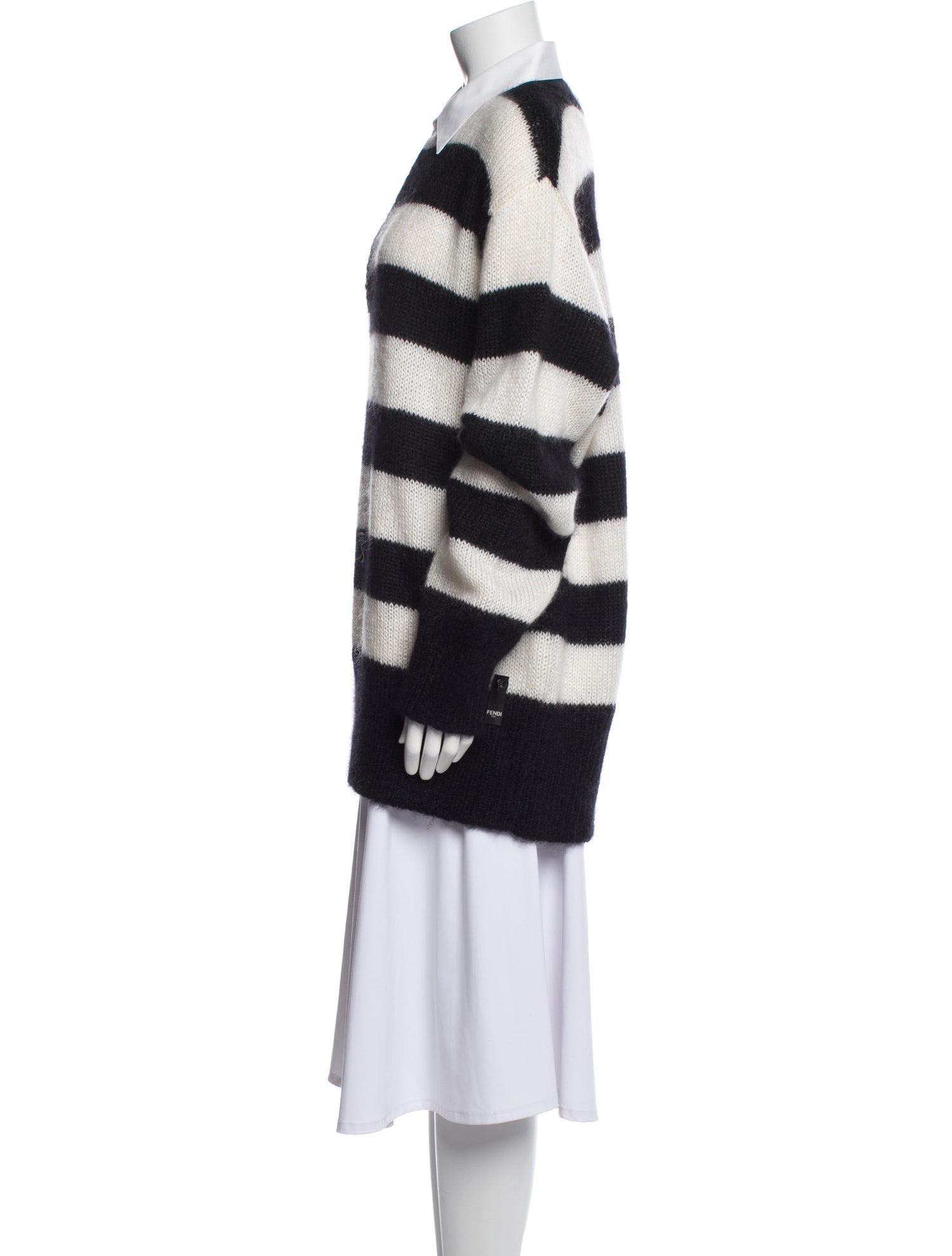 Fendi Mohair Striped Sweater