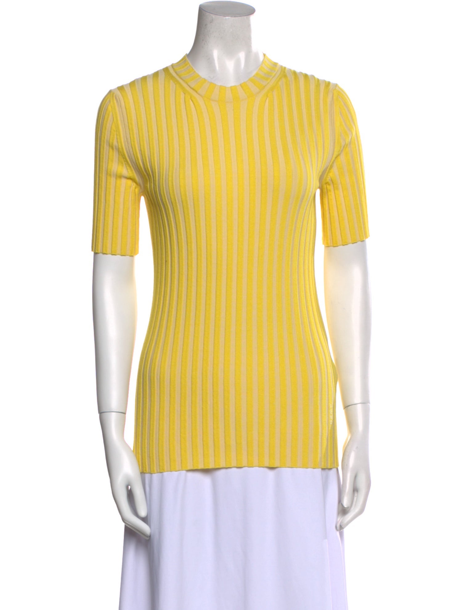 Fendi Striped Crew Neck Top