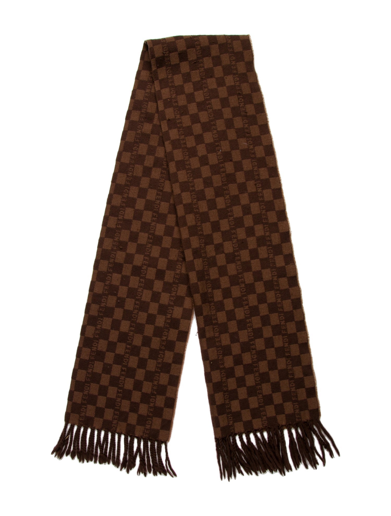 Fendi Wool Printed Scarf