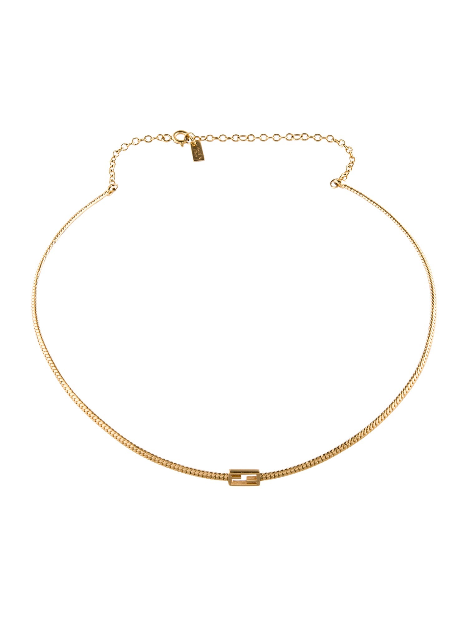 Fendi Baguette Choker Necklace