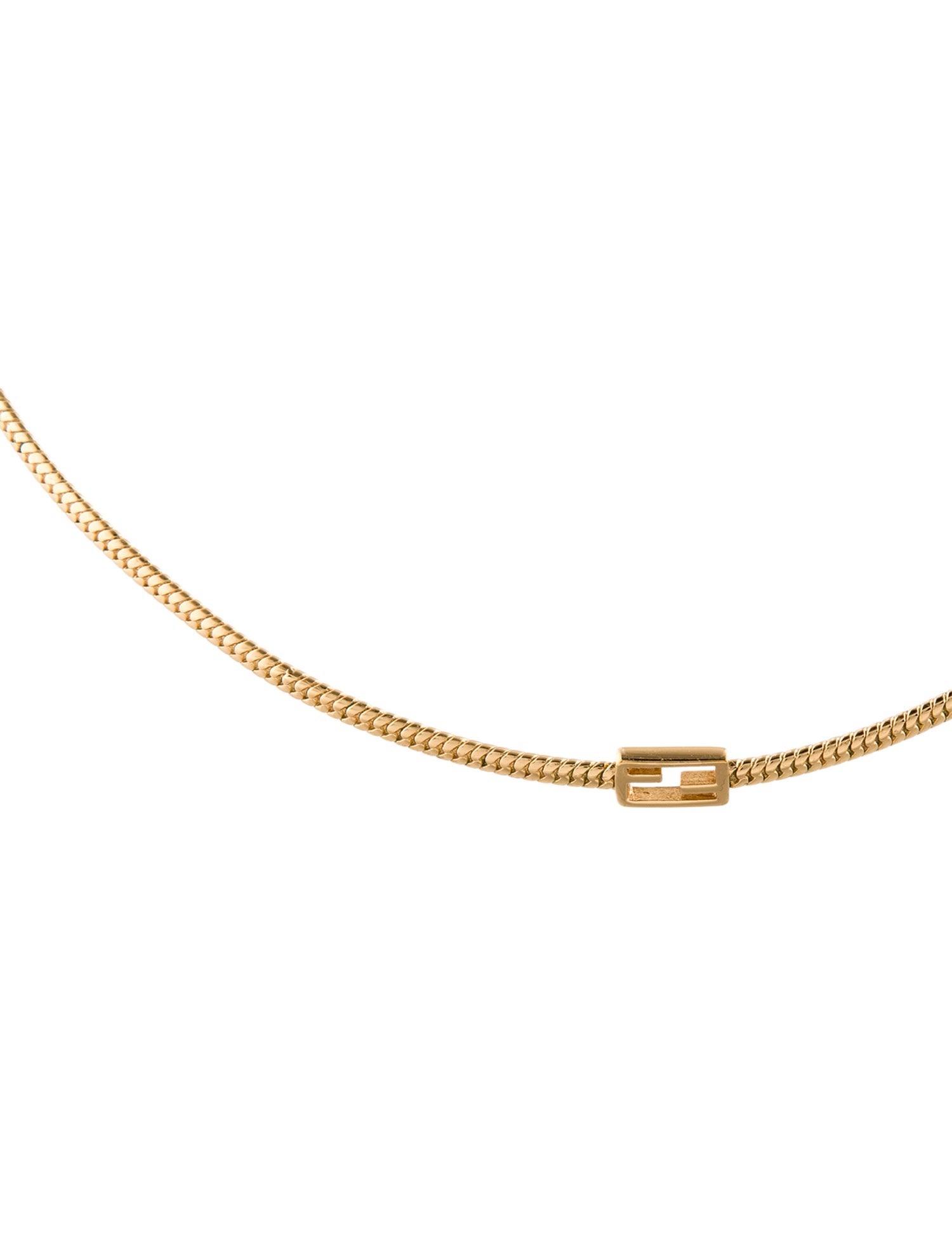 Fendi Baguette Choker Necklace