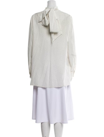 Fendi Silk Mock Neck Sweatshirt