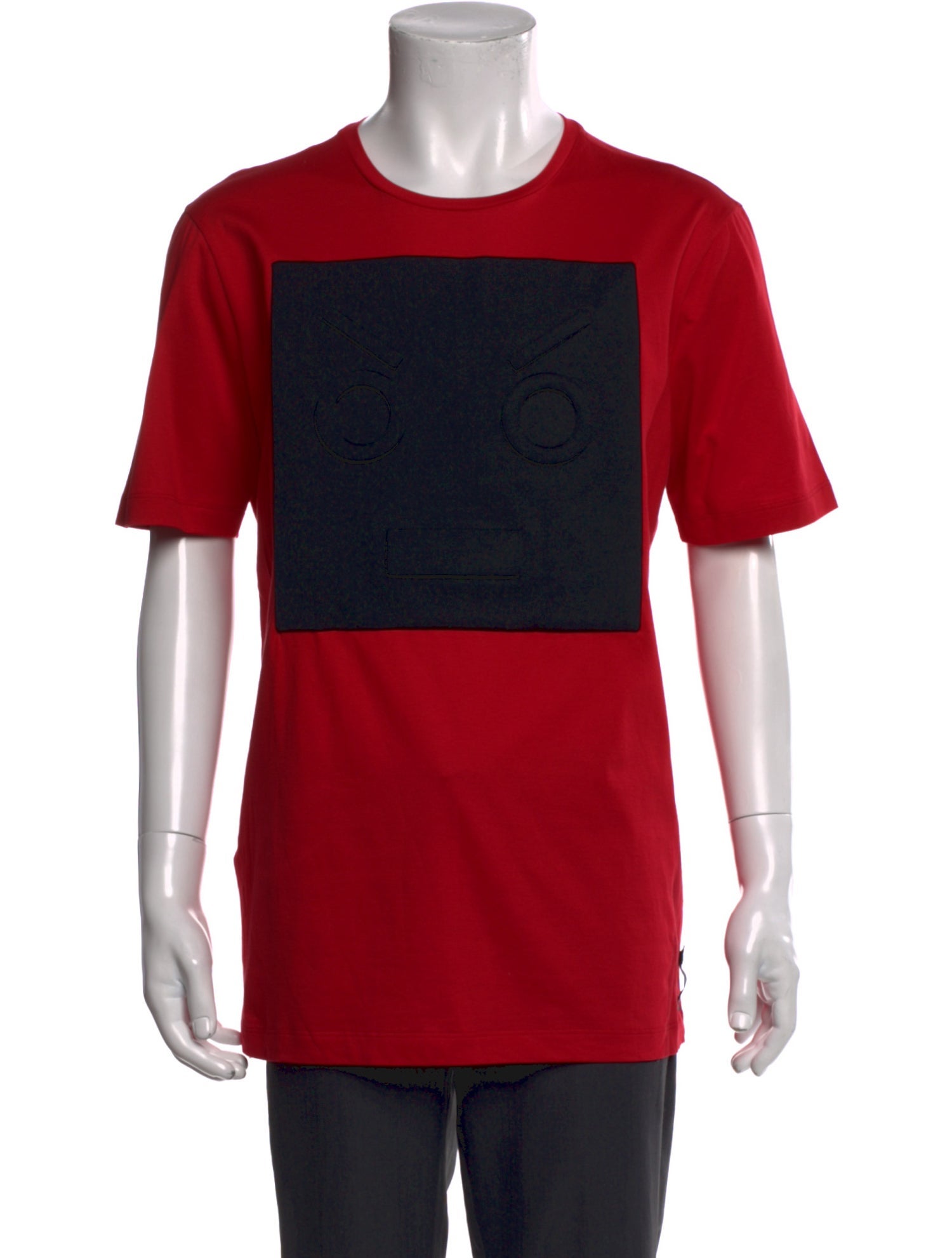 Fendi Faces Motif Crew Neck T-Shirt w/ Tags