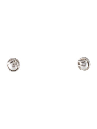 Fendi Faux Pearl F is Fendi Stud Earrings