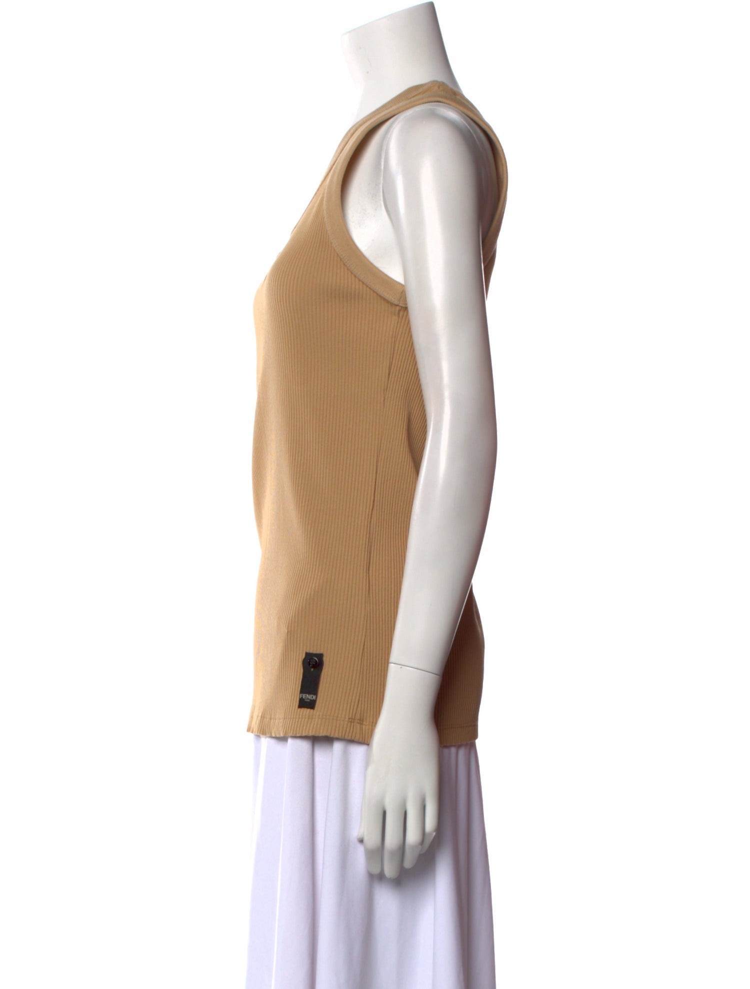 Fendi Scoop Neck Sleeveless Top
