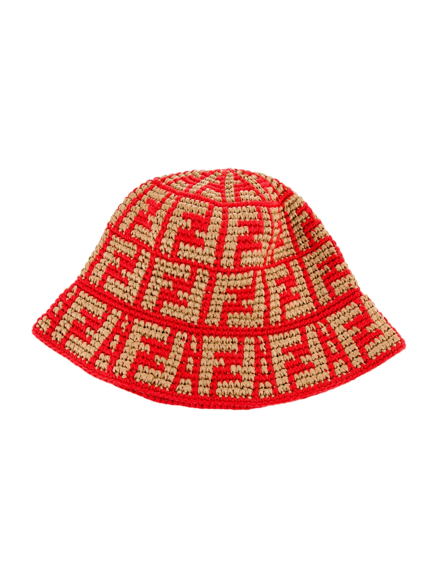 Fendi Straw Bucket Hat w/Tags