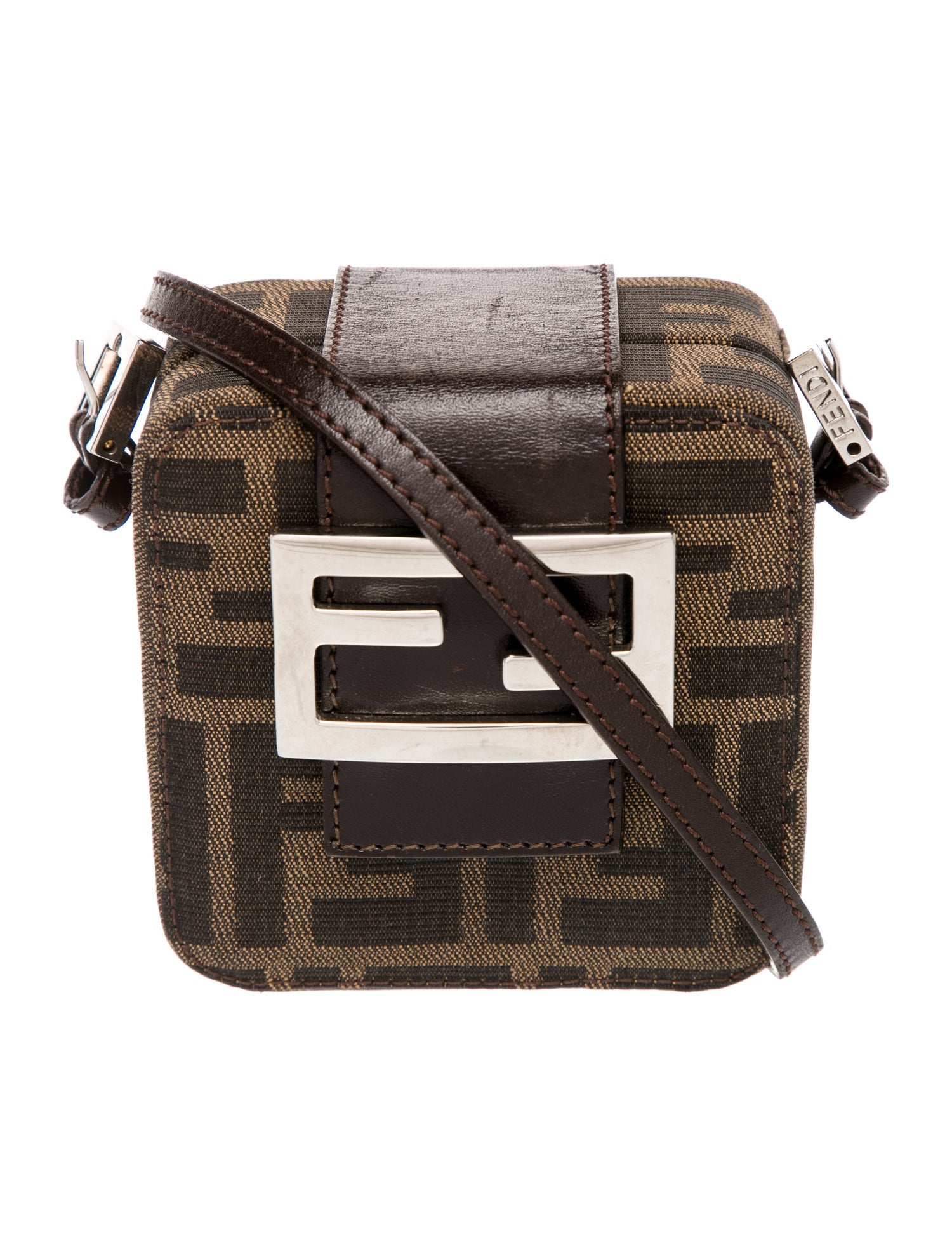 Fendi Zucca FF Crossbody Bag Vintage