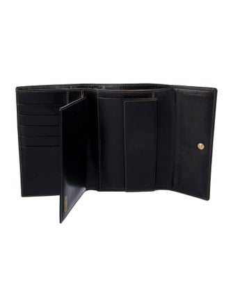 Fendi Zucca FF Logo Canvas Compact Wallet