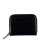 Fendi Zucca FF Logo Leather Compact Wallet