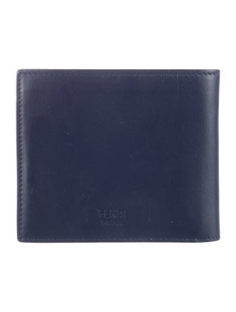 Fendi Monsters Motif Leather Bifold Wallet