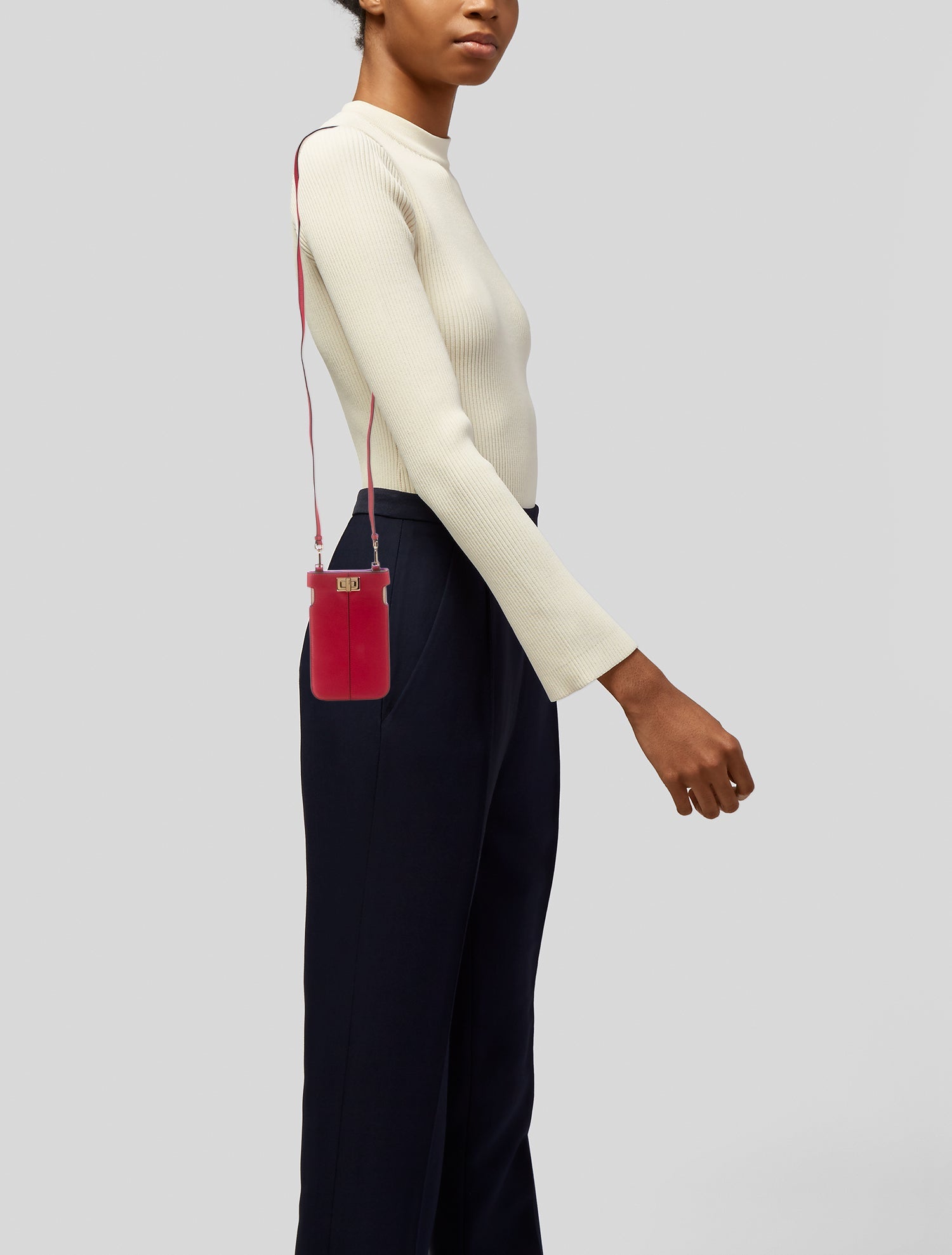 Fendi Leather Peekaboo Small