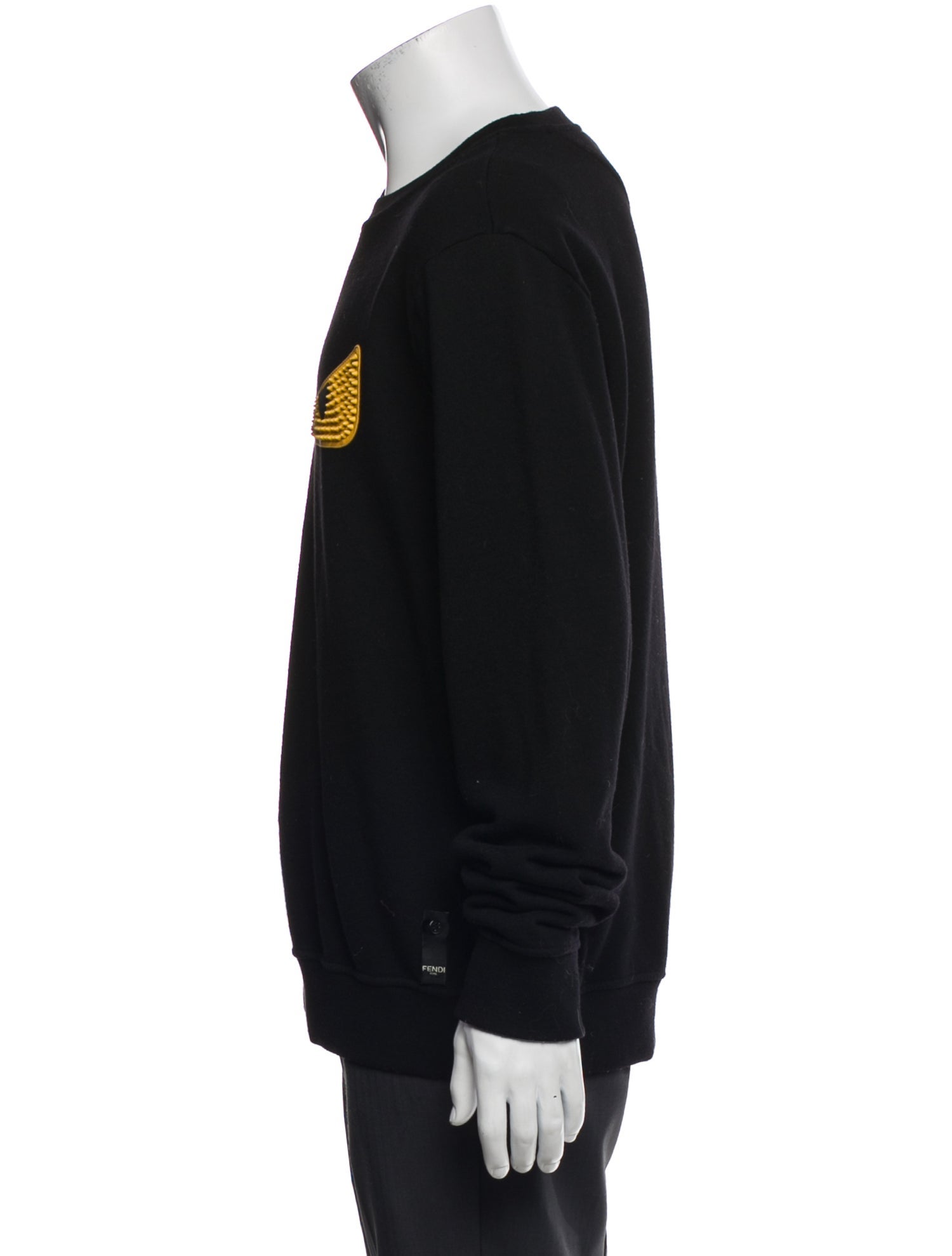 Fendi Monsters Motif Crew Neck Sweatshirt