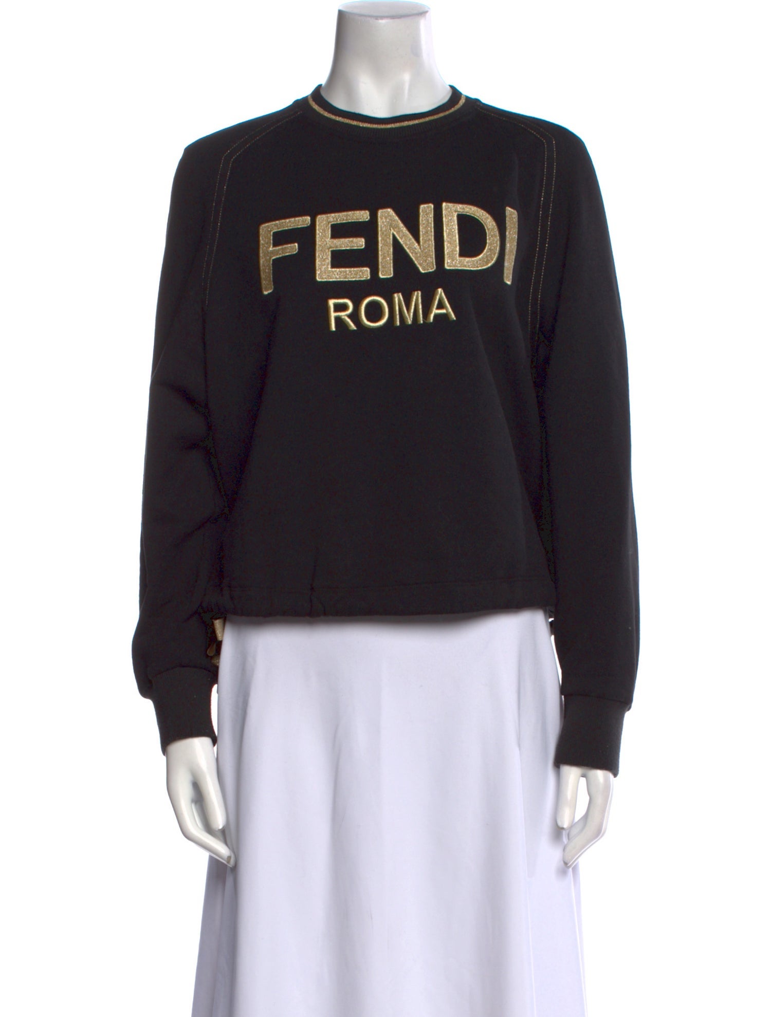Fendi Graphic Print Crew Neck Sweatshirt