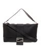 Fendi Leather Baguette Messenger Bag XL
