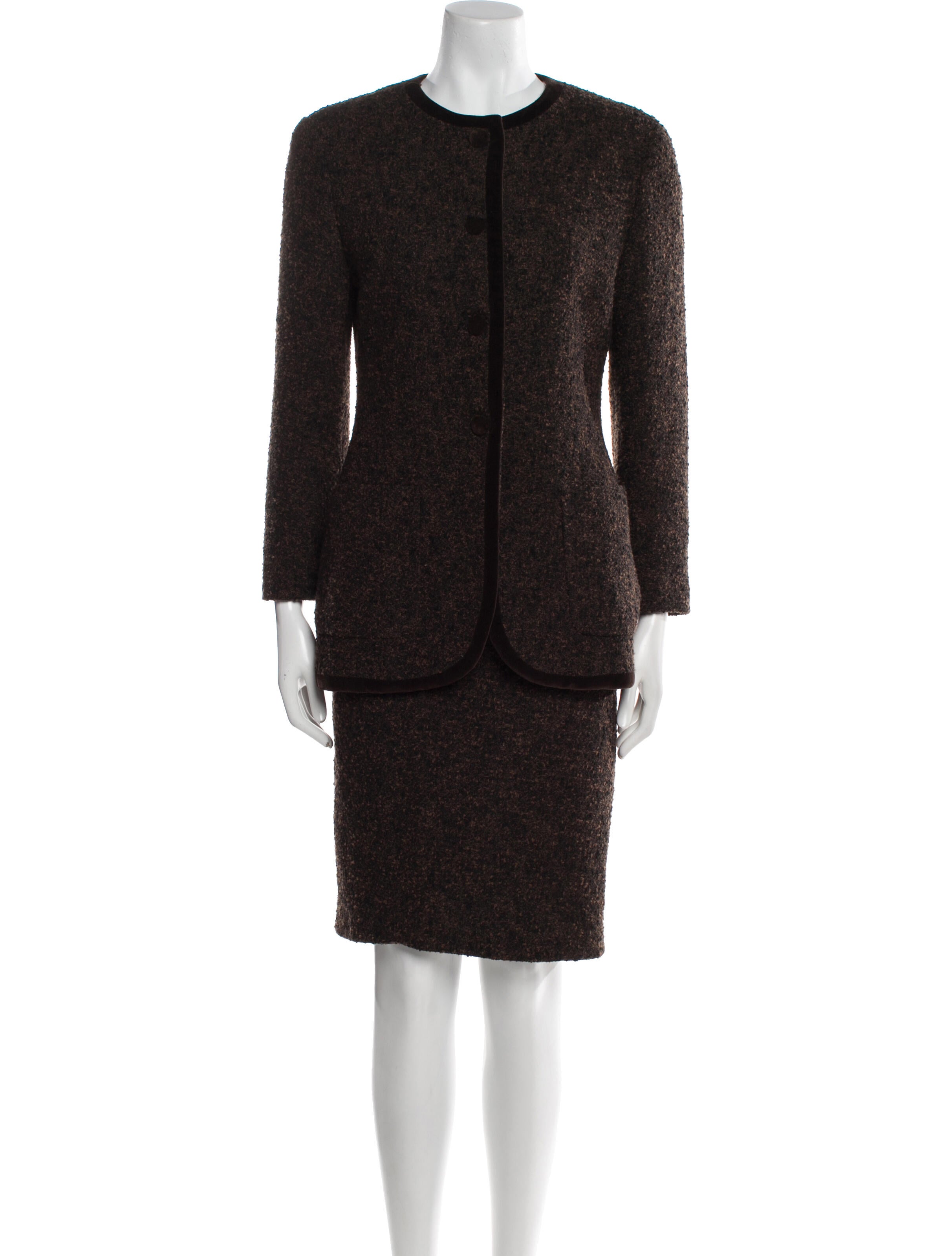 Fendi Virgin Wool Skirt Suit
