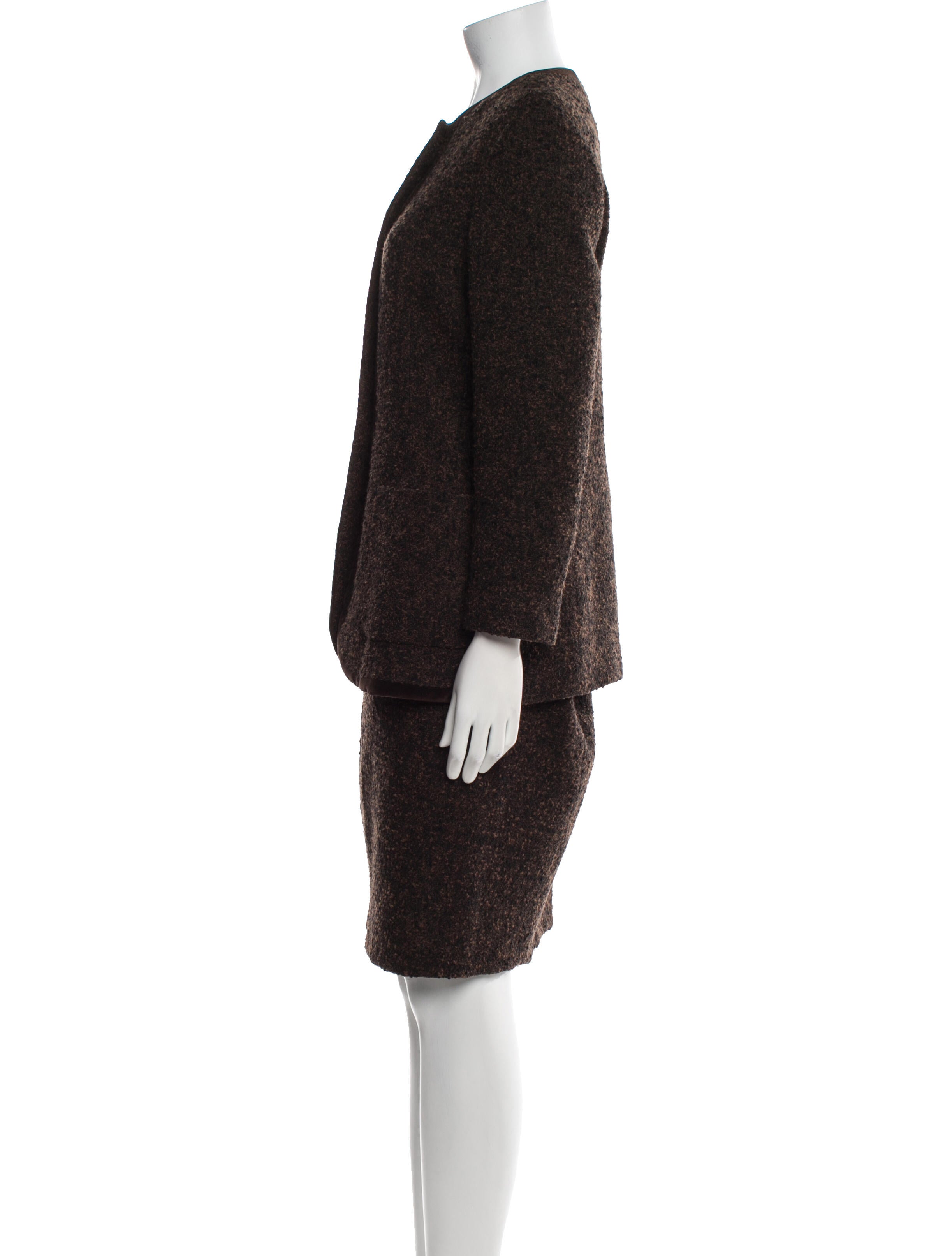Fendi Virgin Wool Skirt Suit