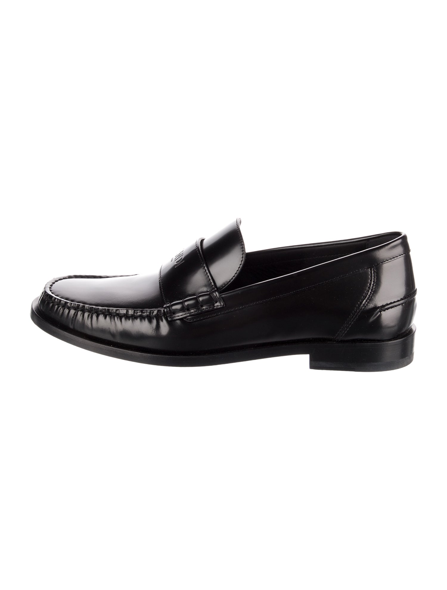 Fendi Leather Dress Loafers