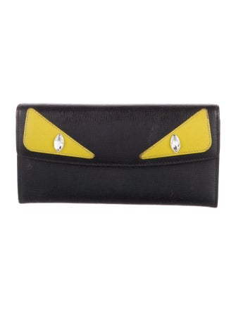 Fendi Monster Eyes Simple Monsters Motif Wallet