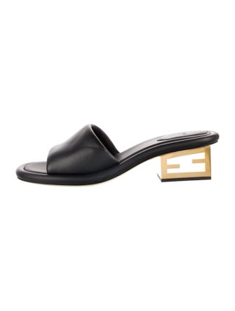 Fendi Leather Slides