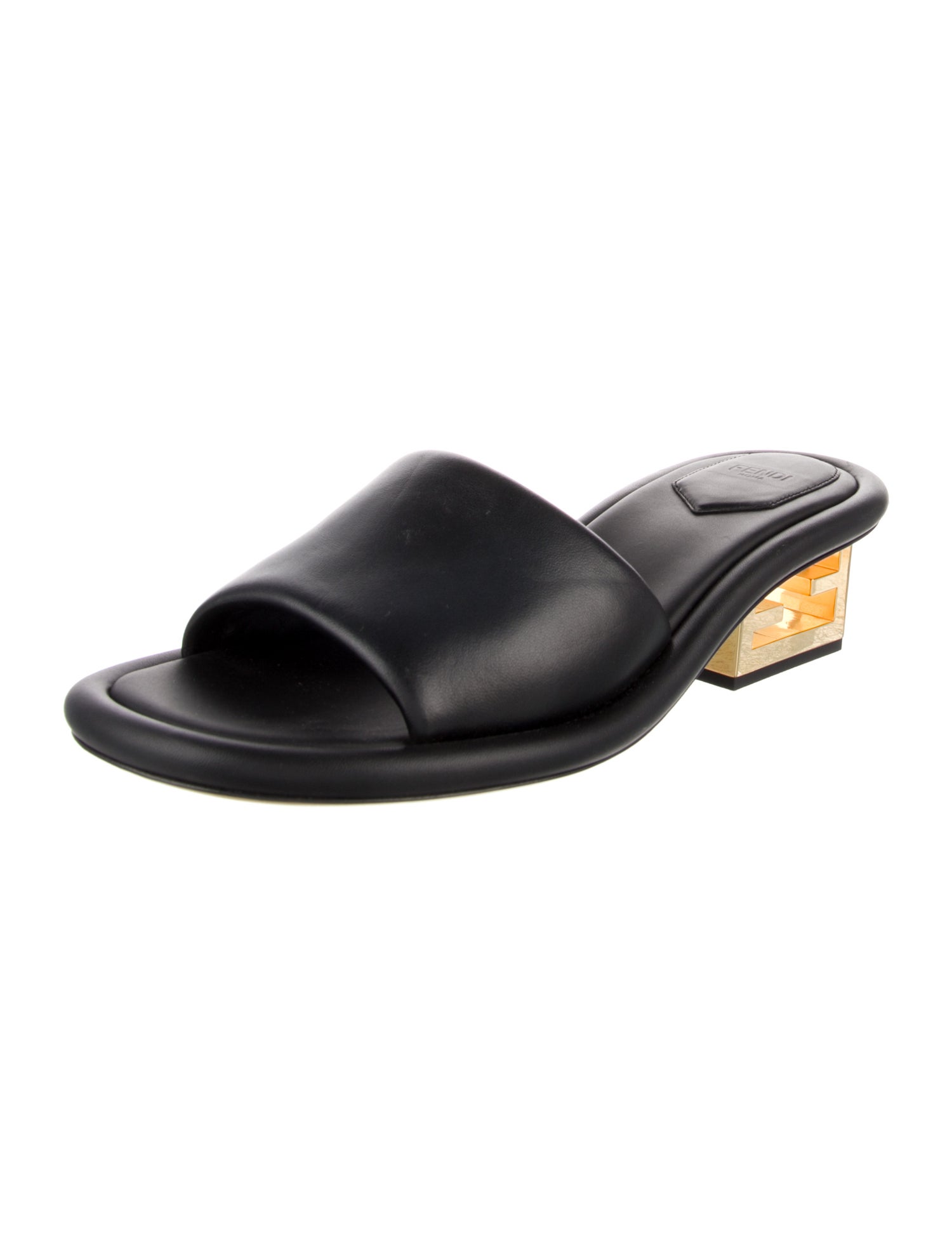 Fendi Leather Slides