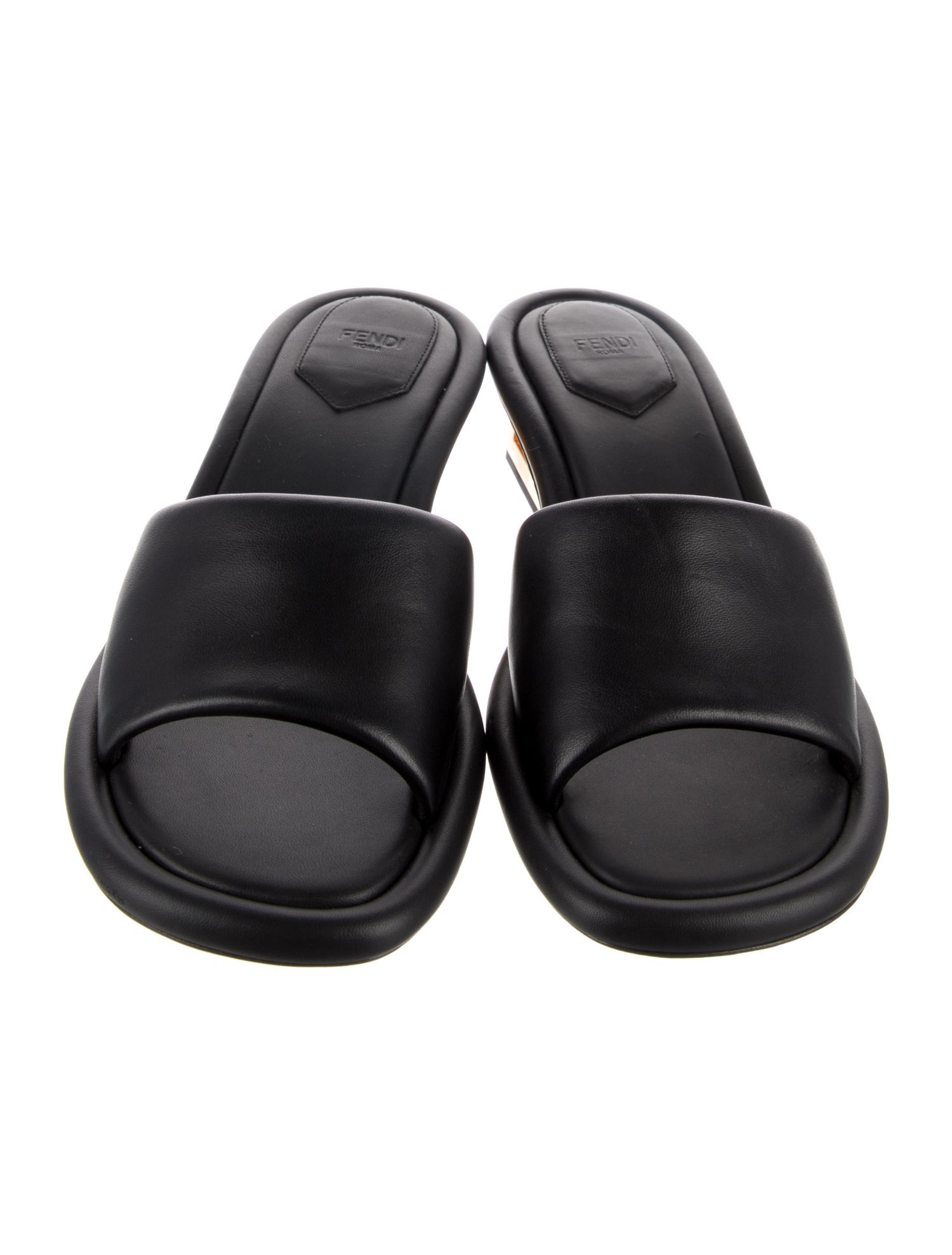 Fendi Leather Slides