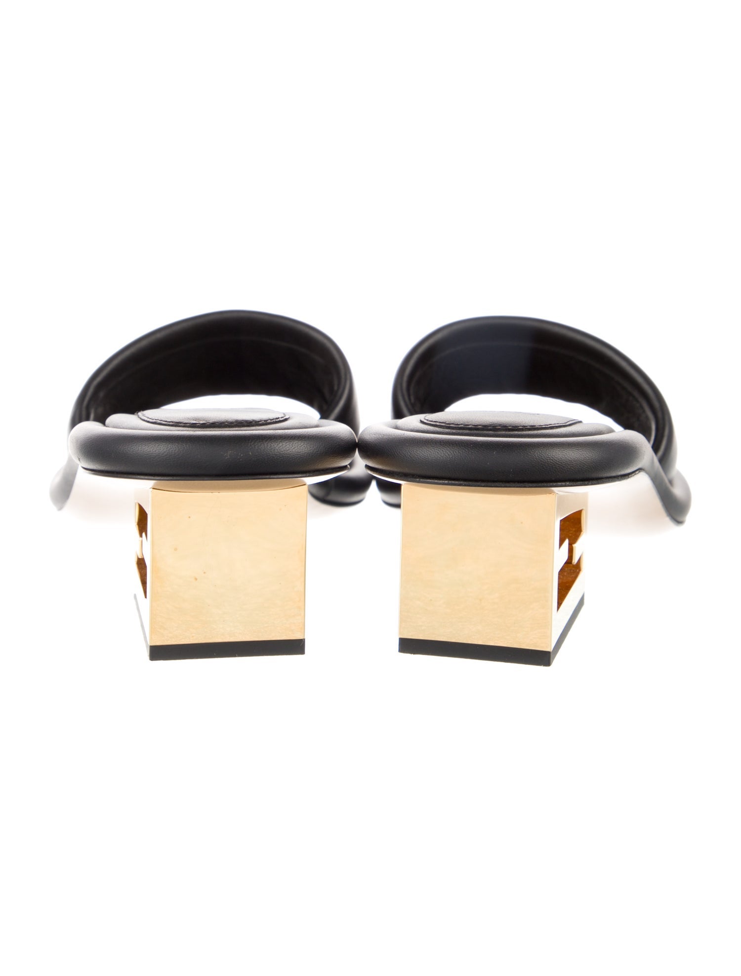 Fendi Leather Slides