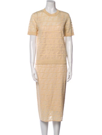 Fendi Printed Skirt Set