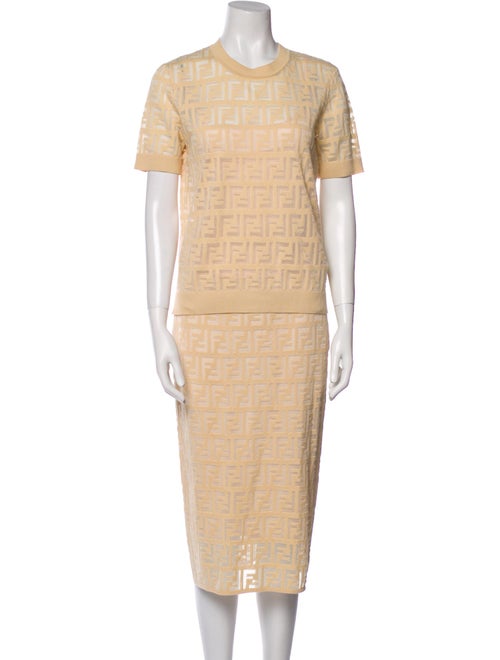 Fendi Printed Skirt Set