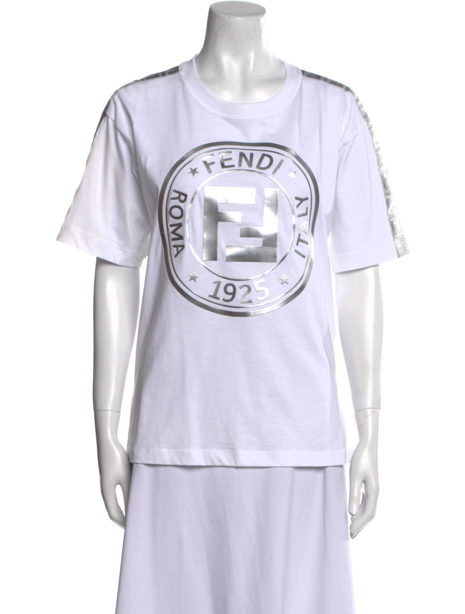 Fendi Graphic Print Crew Neck T-Shirt