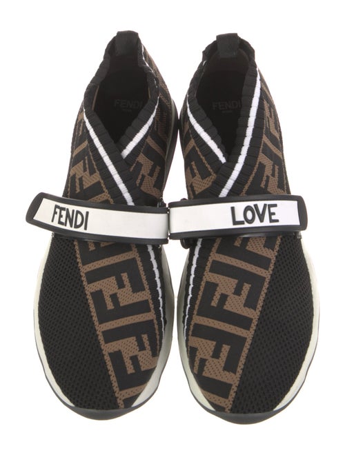 Fendi Zucca FF Logo Printed Sock Sneakers