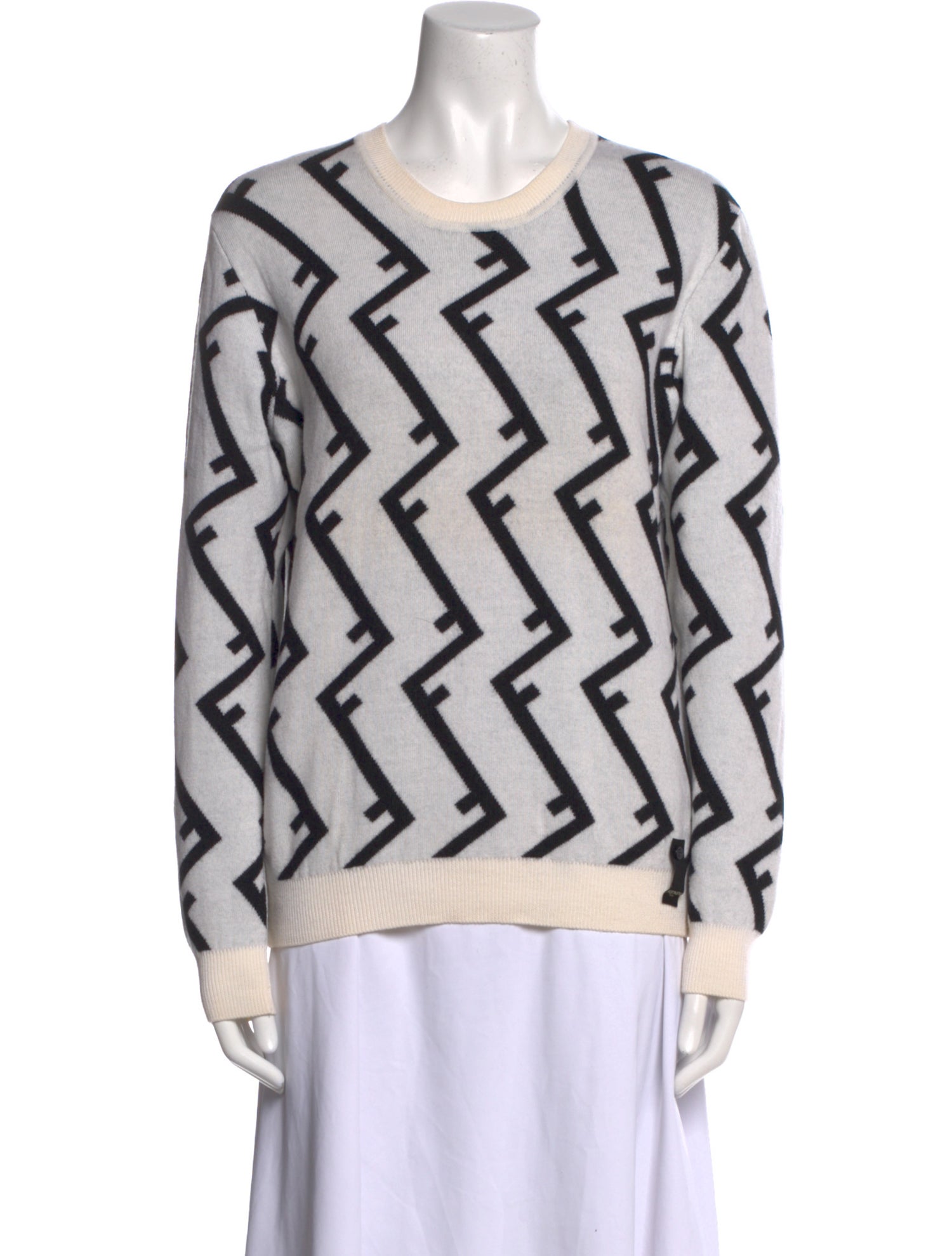Fendi Wool Printed Sweater