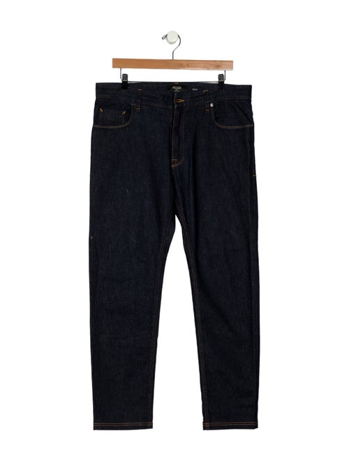 Fendi Zucca FF Logo Skinny Jeans