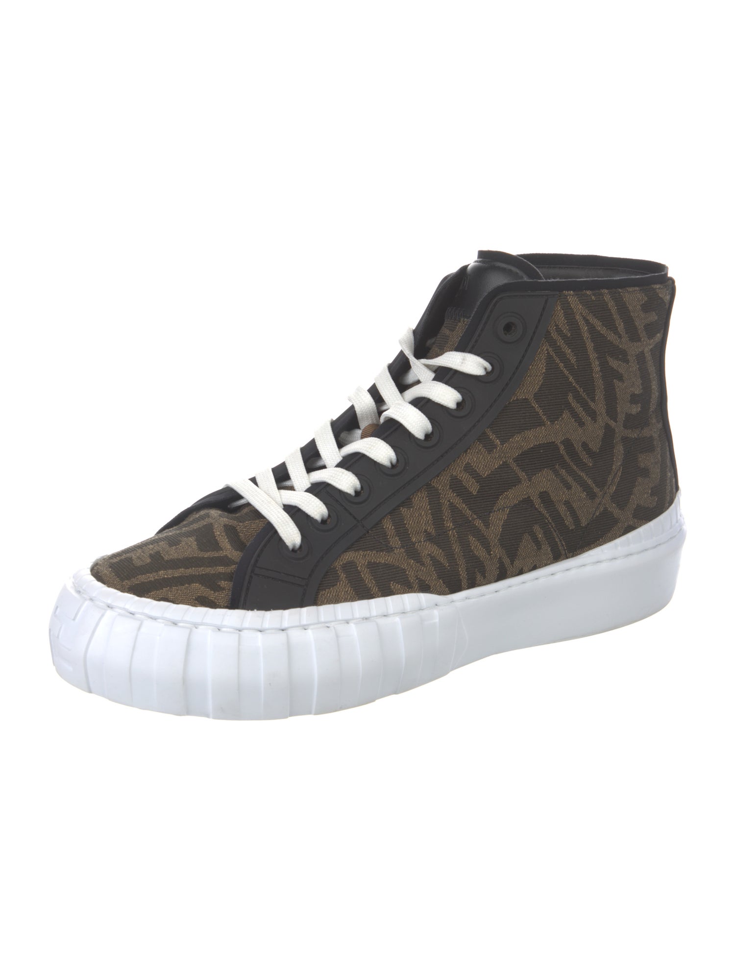 Fendi Zucca FF Logo Canvas Sneakers