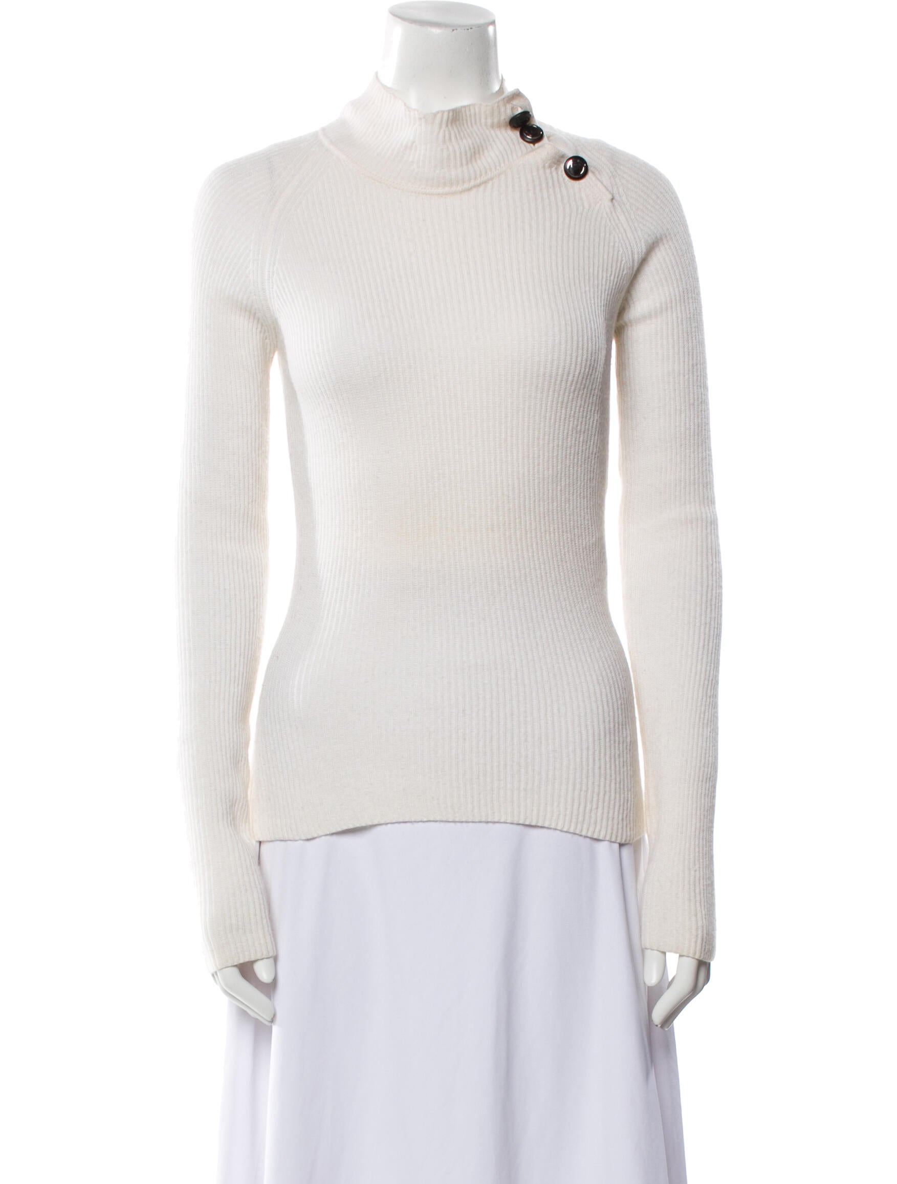 Fendi Cashmere Mock Neck Sweater