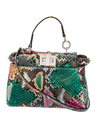 Fendi Snakeskin Peekaboo Micro