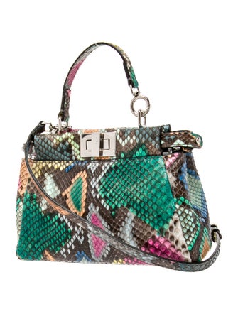 Fendi Snakeskin Peekaboo Micro
