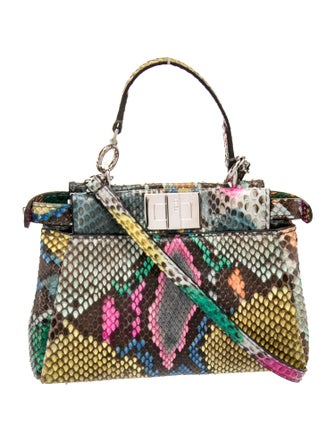Fendi Snakeskin Peekaboo Micro