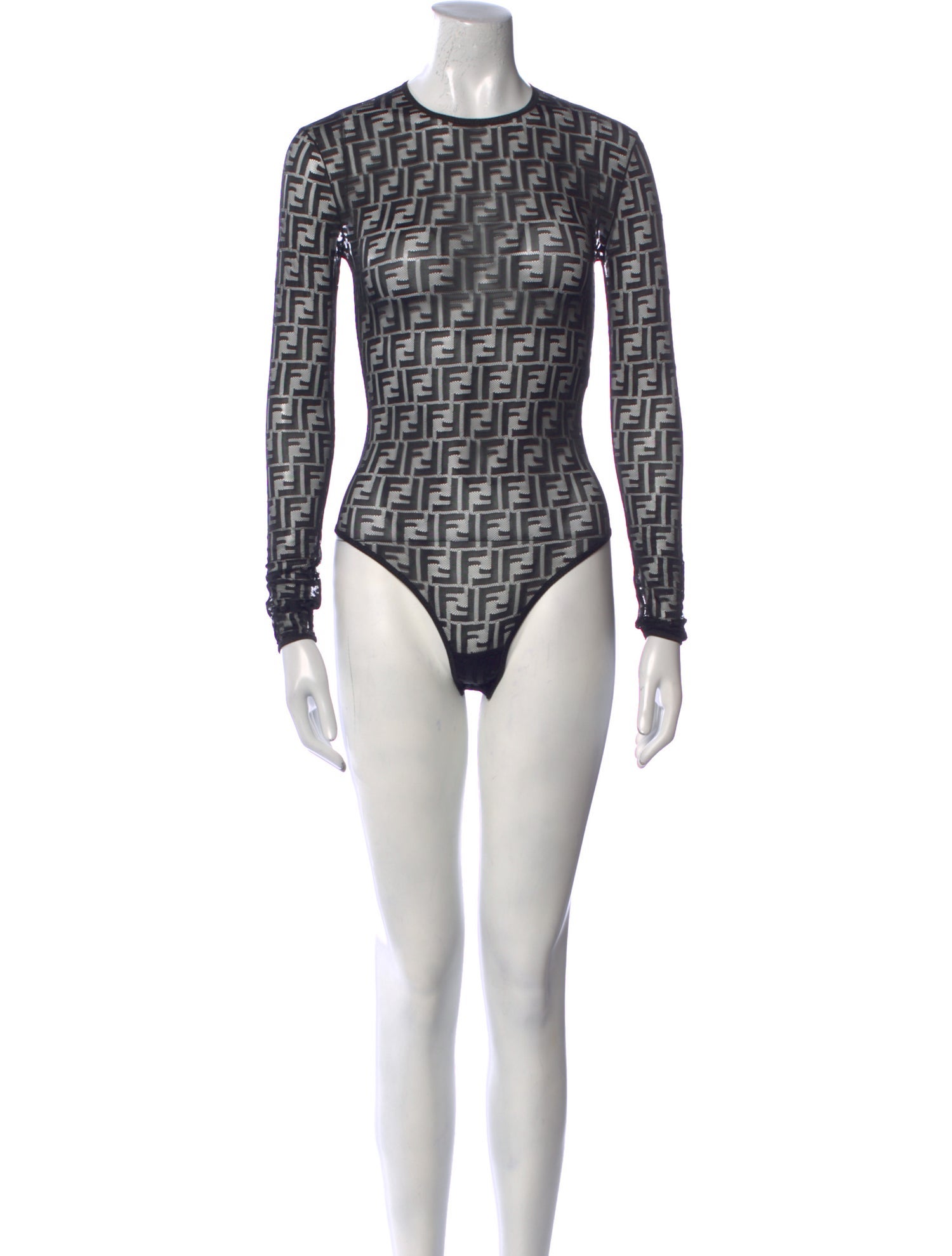 Fendi Crew Neck Long Sleeve Bodysuit w/ Tags