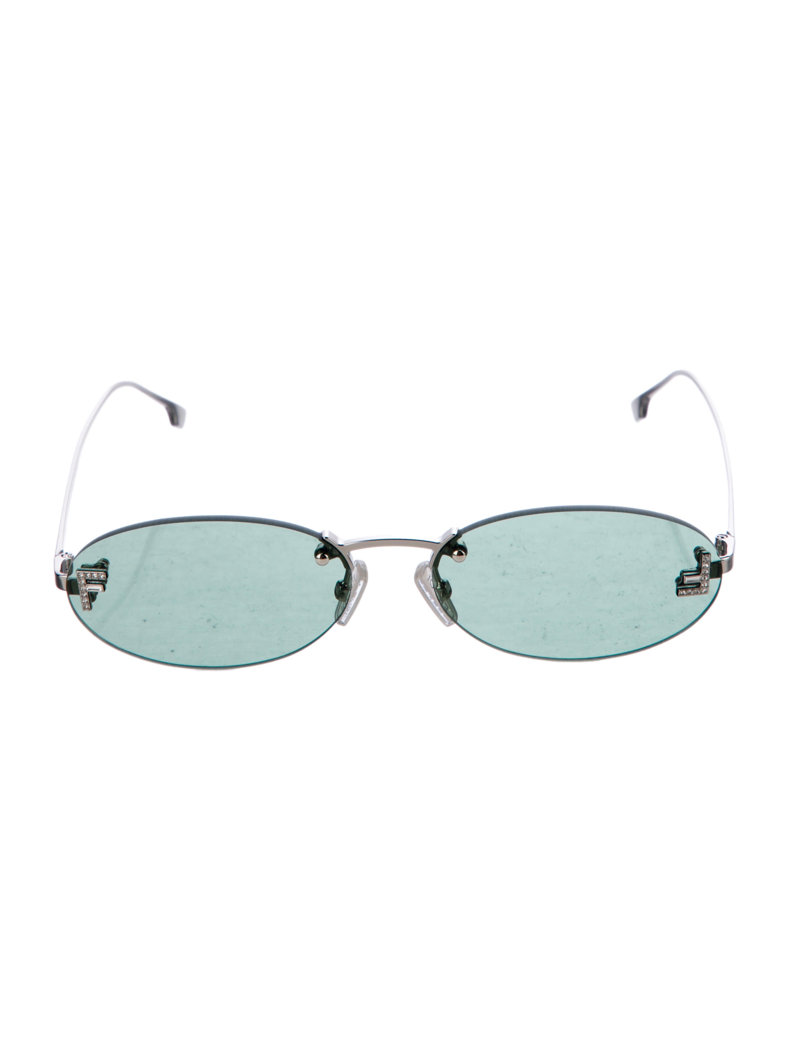 Fendi Zucca FF Logo Round Sunglasses w/ Tags